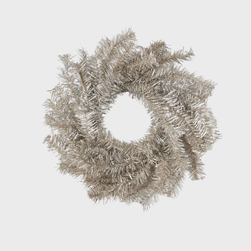 6.5&quot; Tinsel Wreath