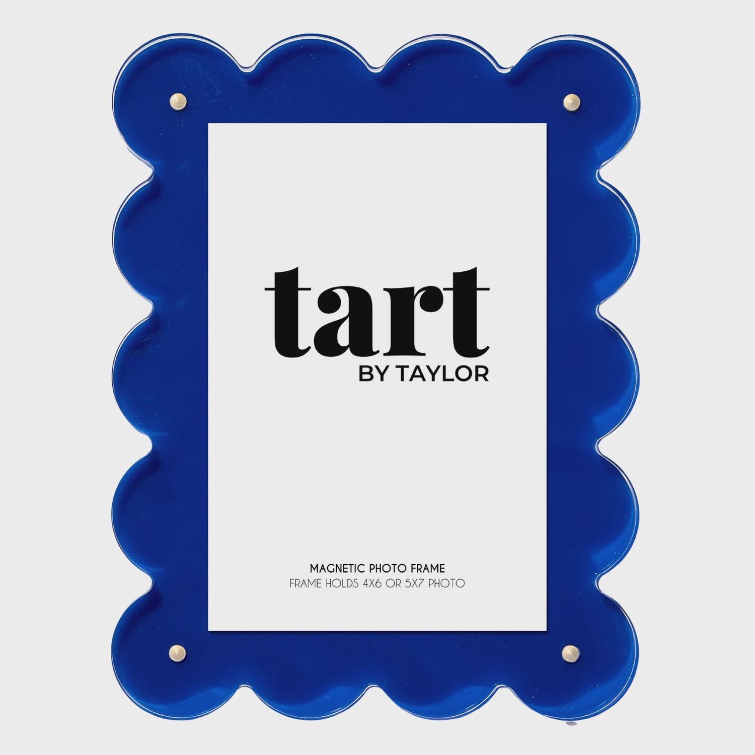 Royal Blue Scalloped Acrylic Picture Frame