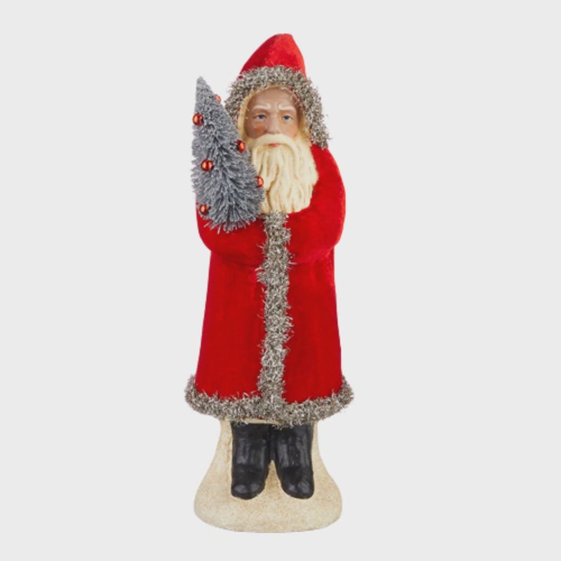 Red Velvet Santa Tabletop Decor