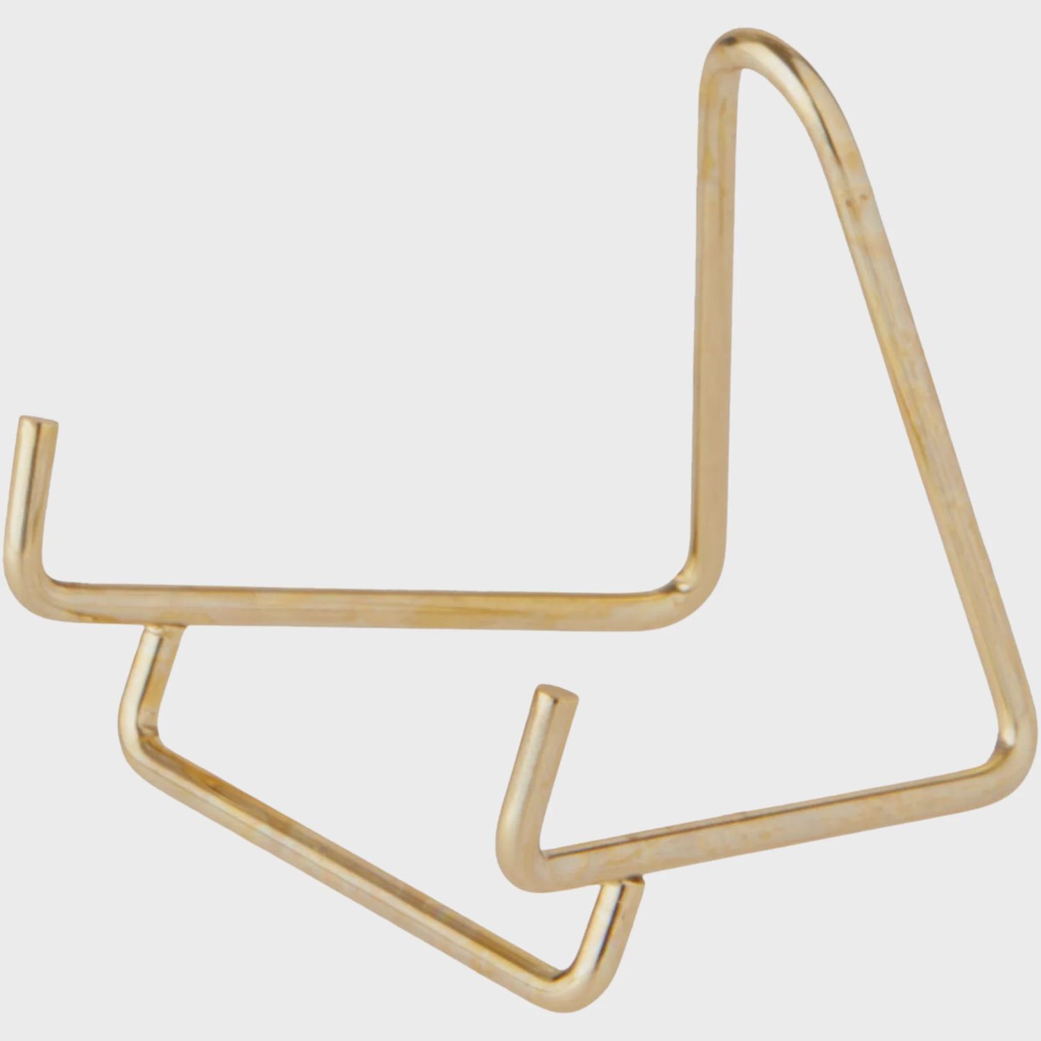 Wire Easel Stand: Gold / 2" x 2.5" x 2.5"