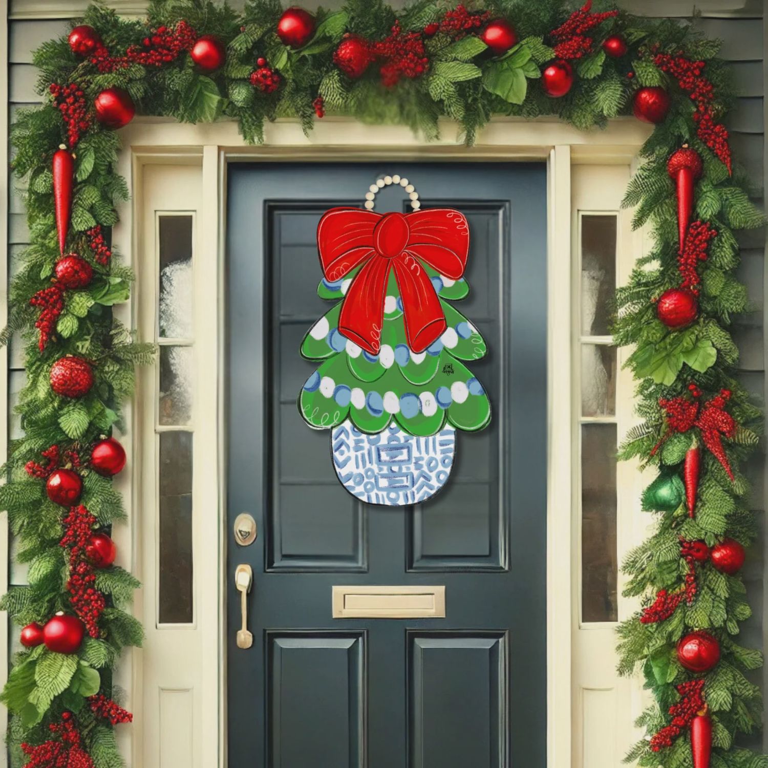 Door Hanger – Chinoiserie Tree