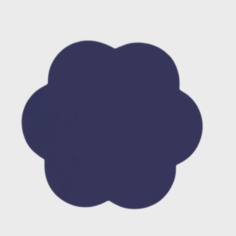 Scalloped Coaster | Navy