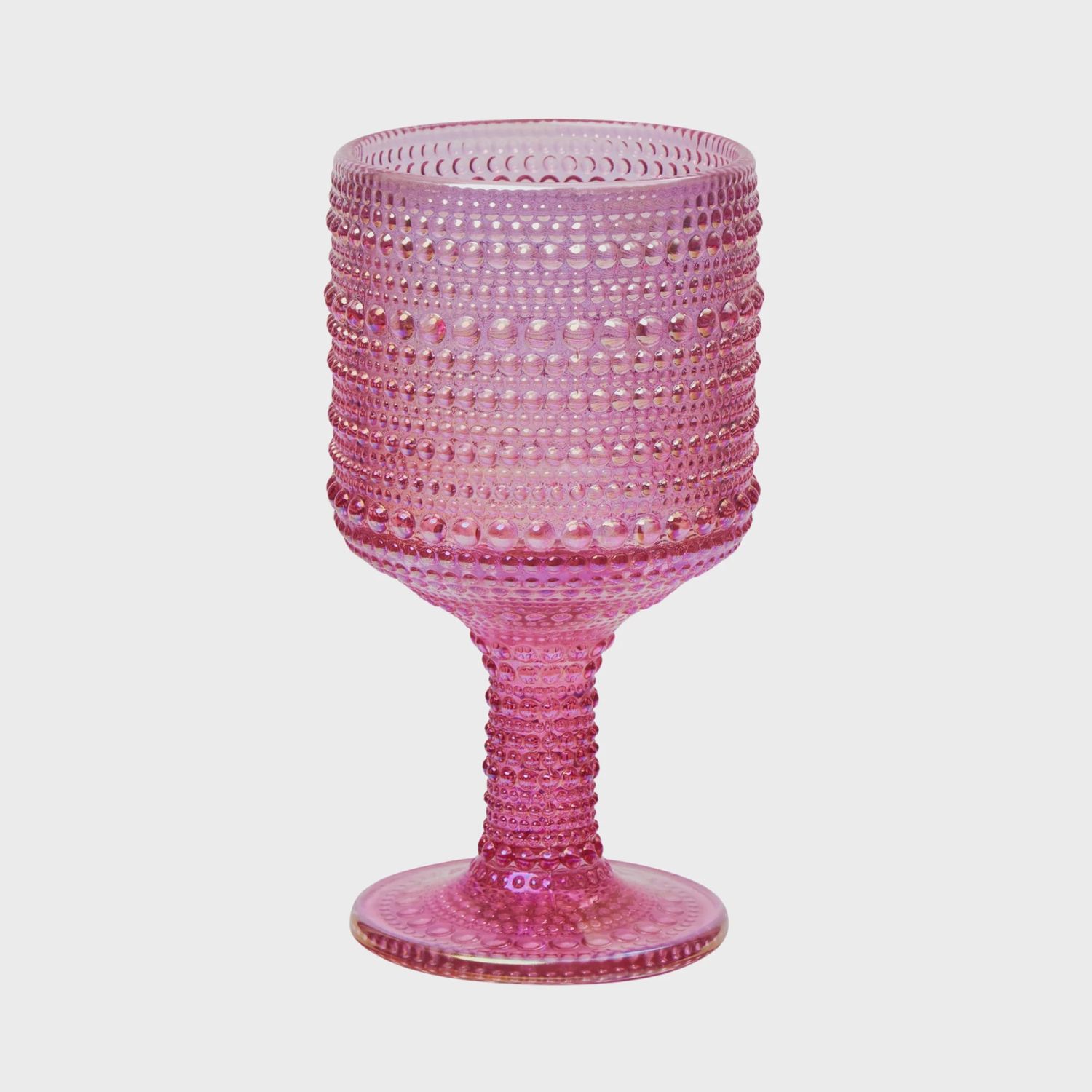 Dotted Wine Glass | Pink