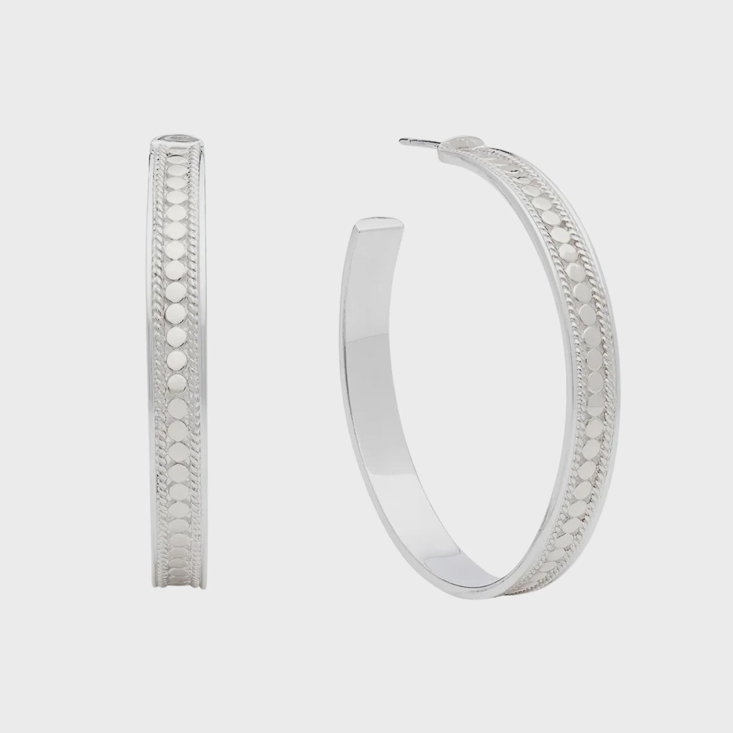 Anna Beck Classic Large Hoop Earrings | Silver