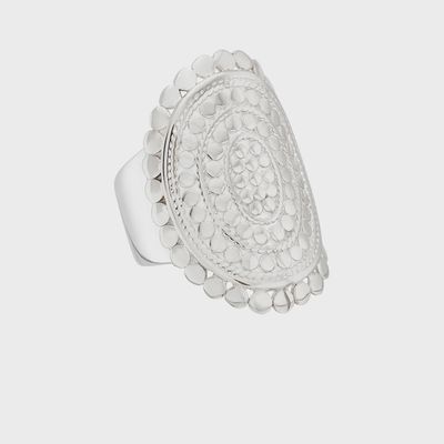 Anna Beck Scalloped Saddle Ring | Silver