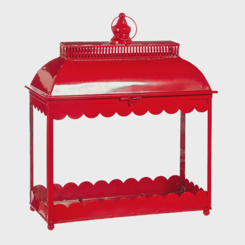 Red Scalloped Lantern