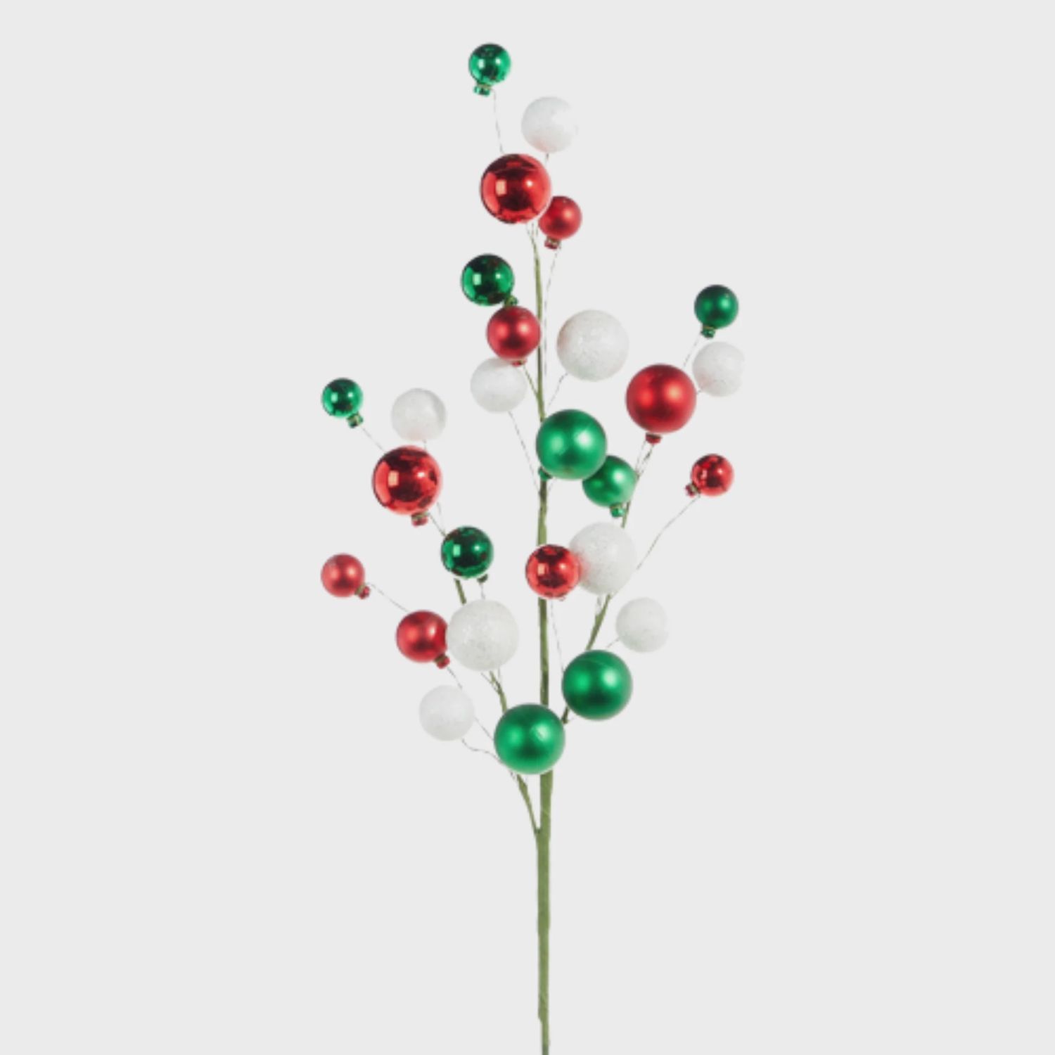 Red, Green &amp; White Ball Spray | 31&quot;