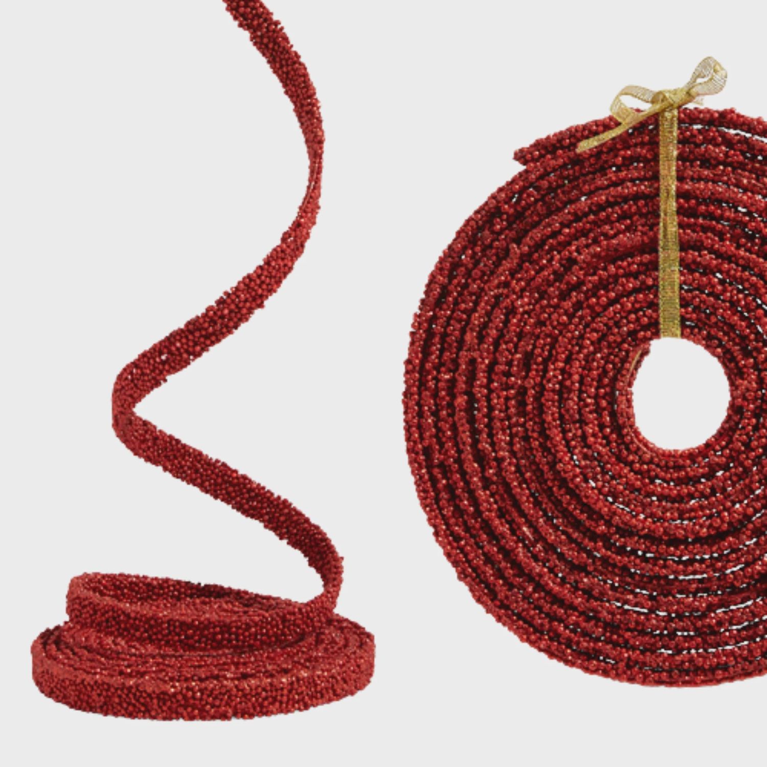 Red Beaded Garland | 15&#39;