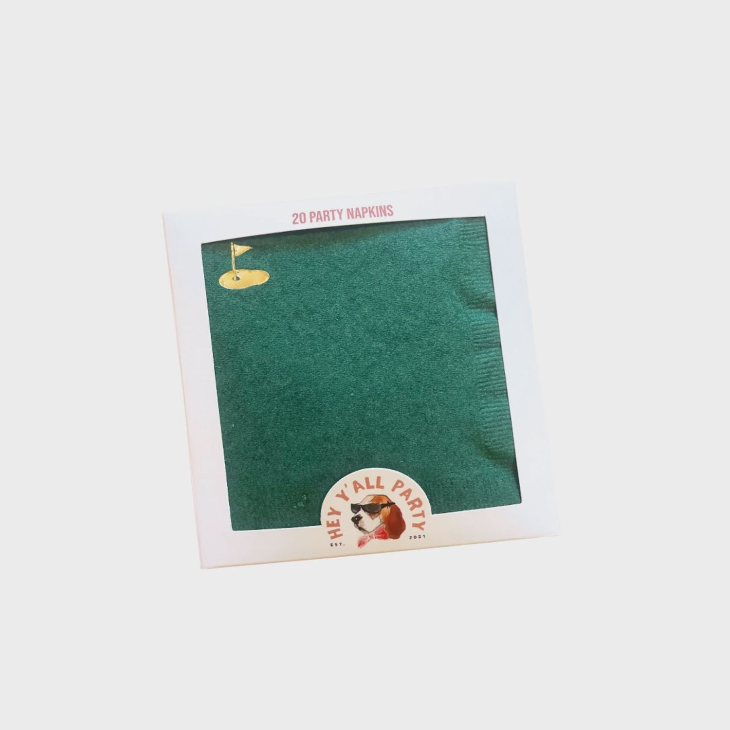 Golf Gold Foil Party Napkins – Set of 20