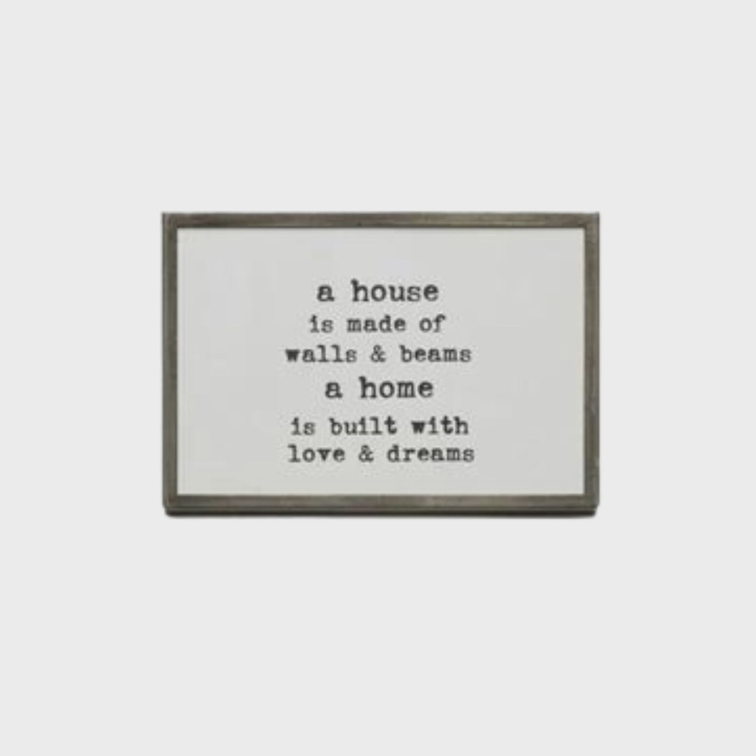A House Is Made Of Walls, 4" x 6" Framed Print