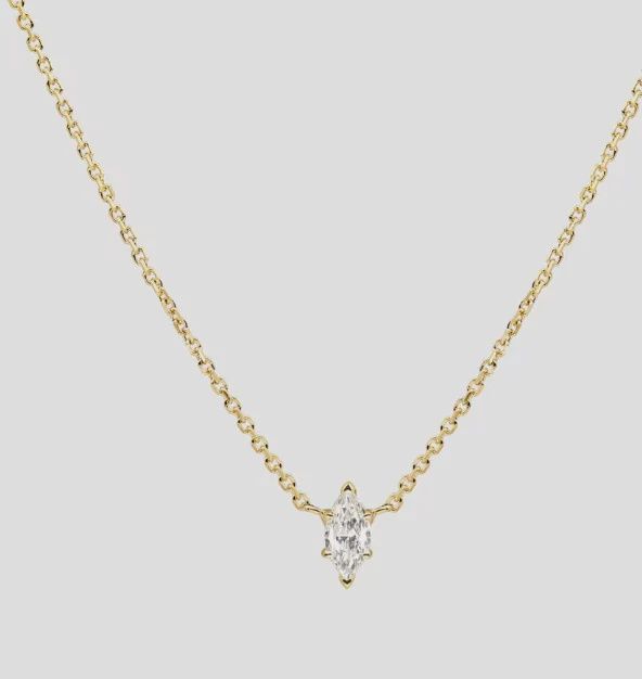 Steel 14K Gold Necklace - Marquee