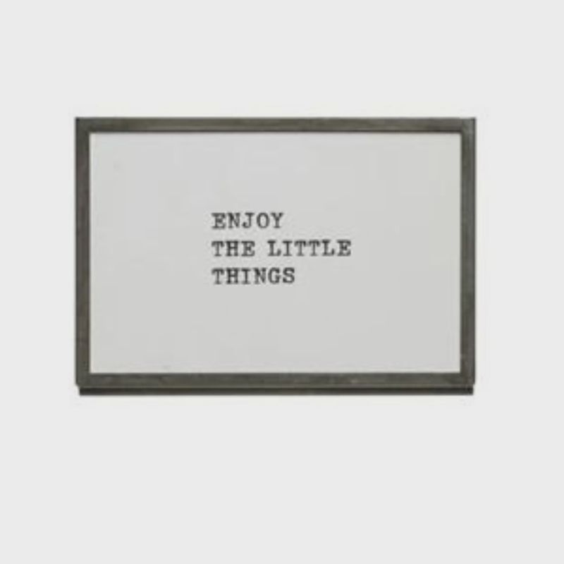 Enjoy The Little Things | 4" x 6" Framed Print
