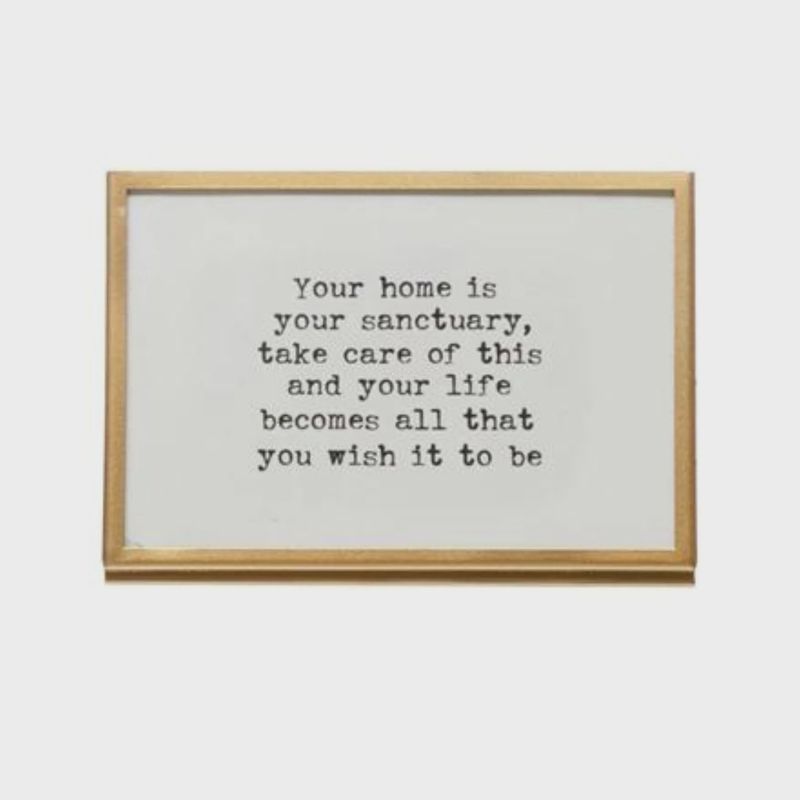 Your Home Is Your Sanctuary | 4" x 6" Framed Print