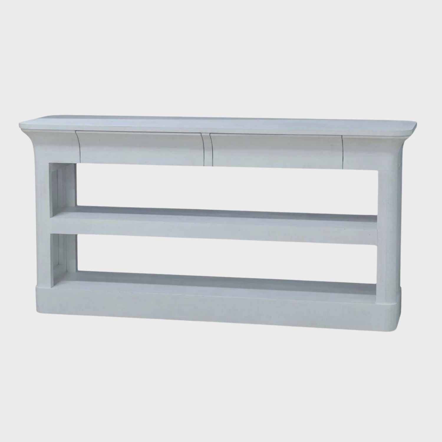 Claremont Linen Wrapped Console - Linen Dove White