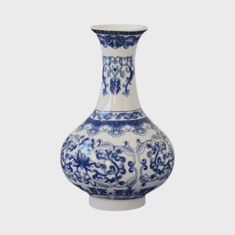 Chinoiserie Porcelain Bud Vase