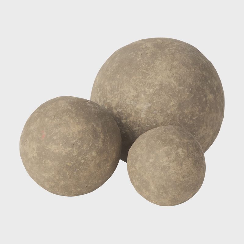 Sunita Grey Paper Mache Orbs | 3 sizes