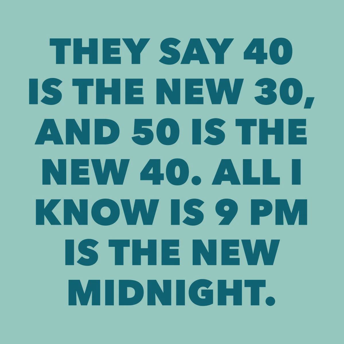 Funny Cocktail Napkins - &quot;9PM Is The New Midnight&quot;