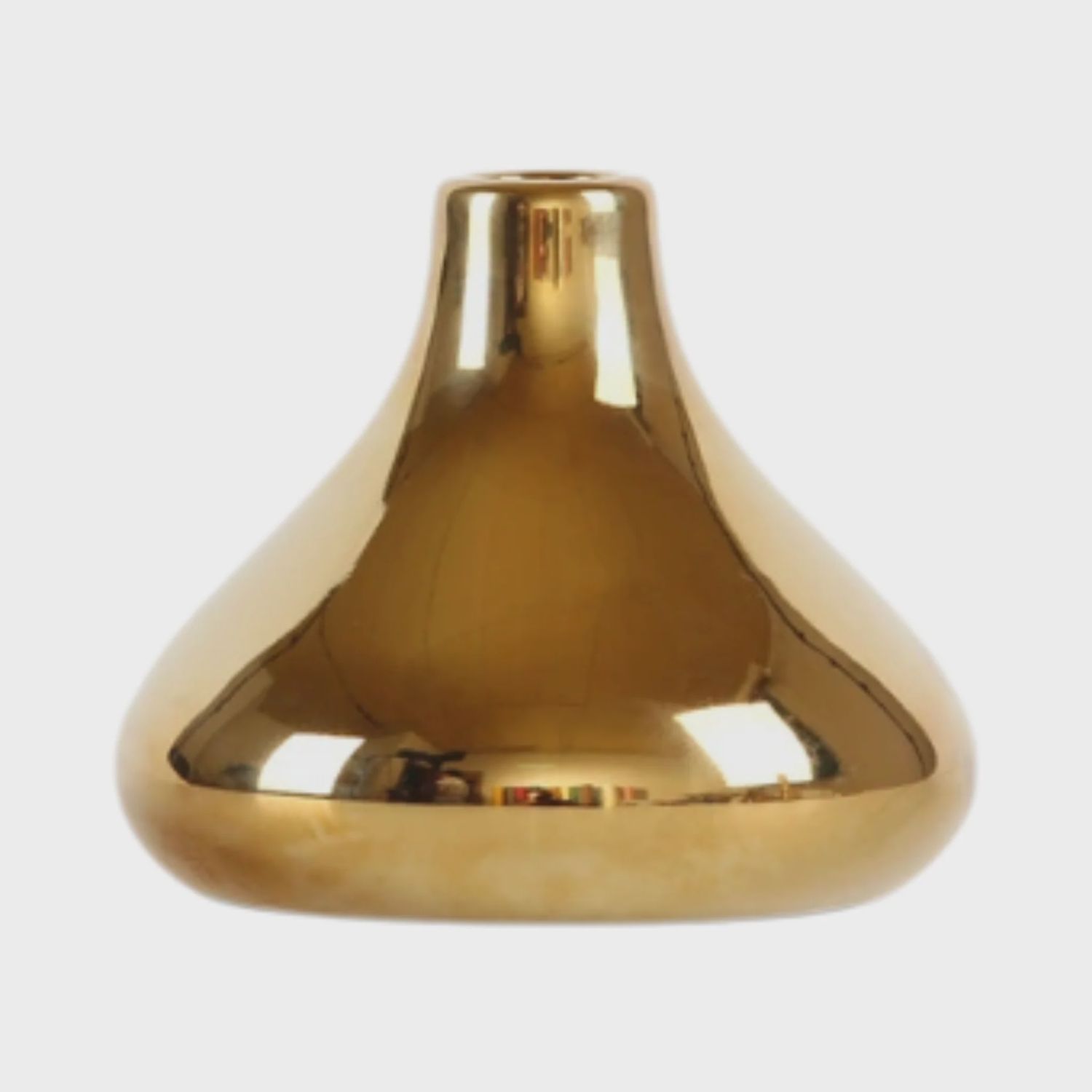 Gold Ceramic Bud Vase