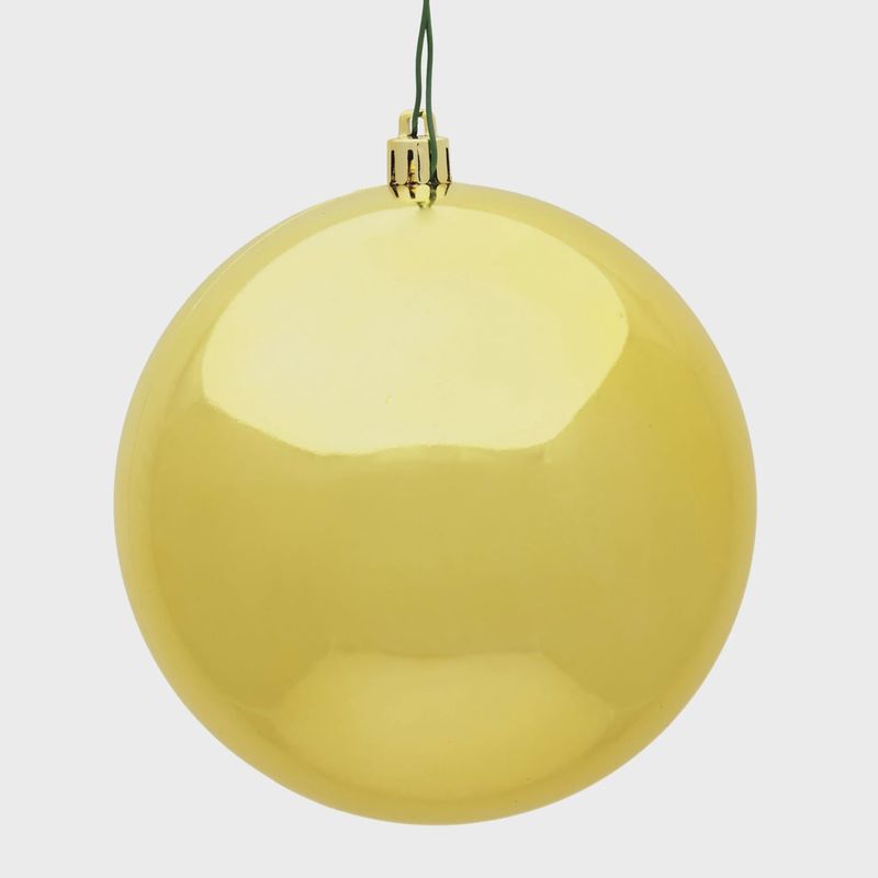 8&quot; Plastic Ball Ornament | Gold
