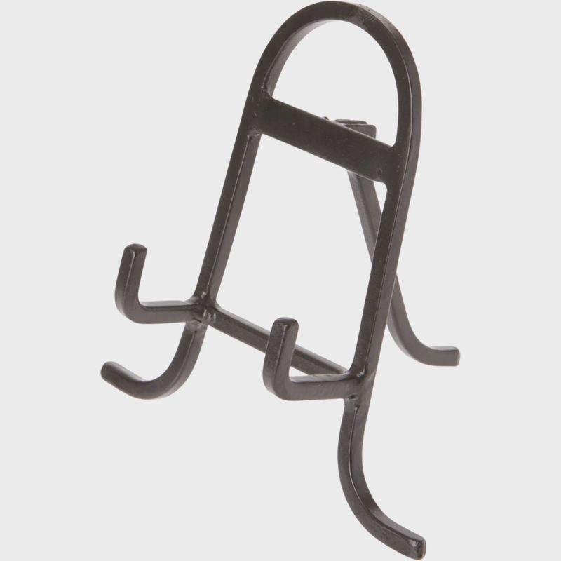 Small Wrought Iron Easel, 6" x 5.5" x 4": Black