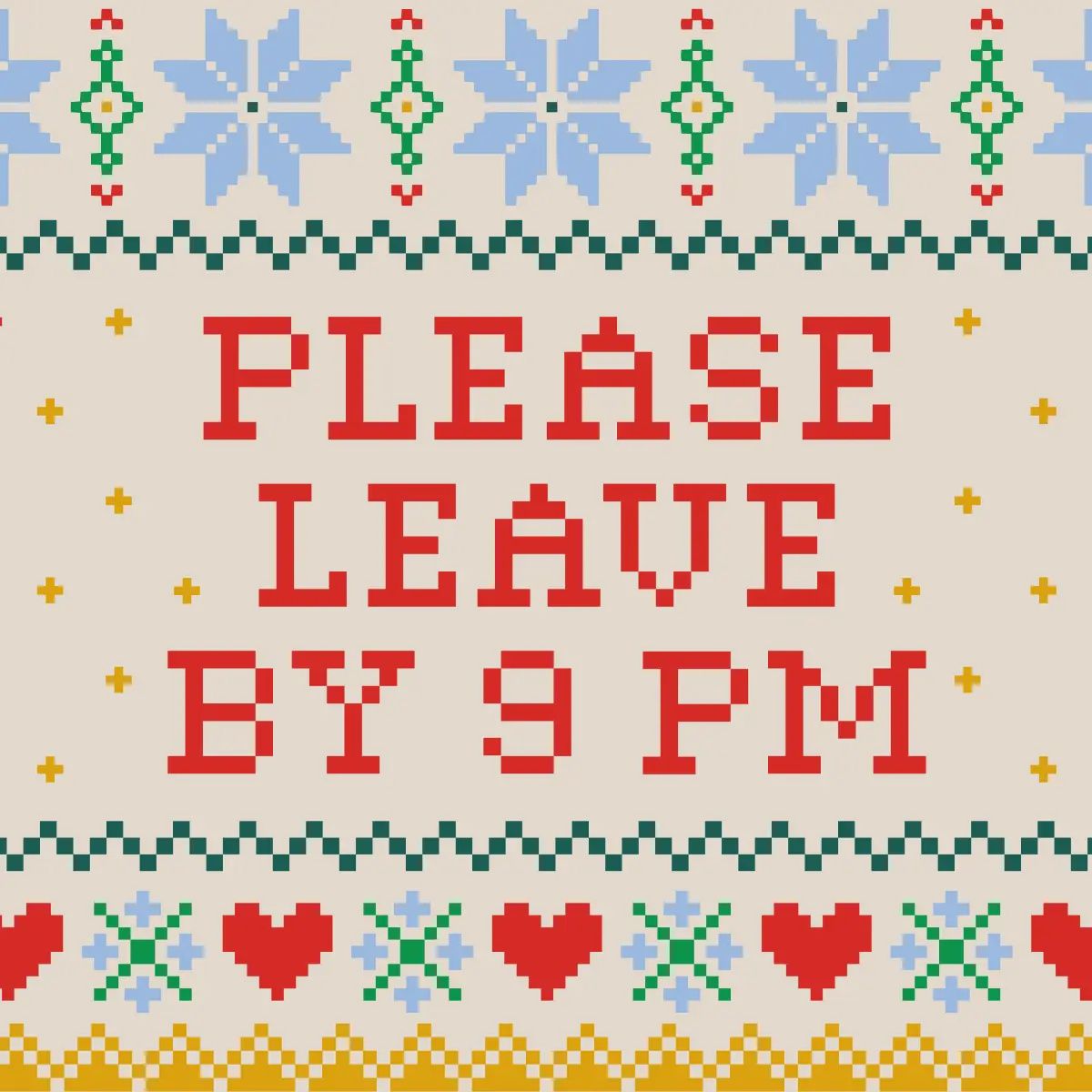 Holiday Cocktail Napkins | Leave By 9pm