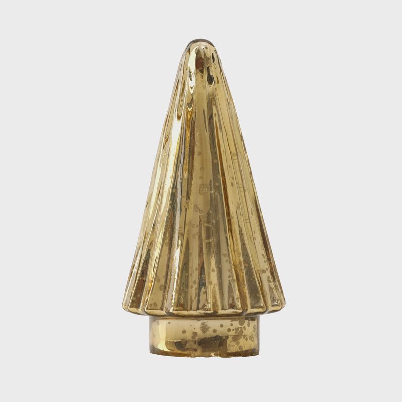 10&quot; Golden Glass Tree