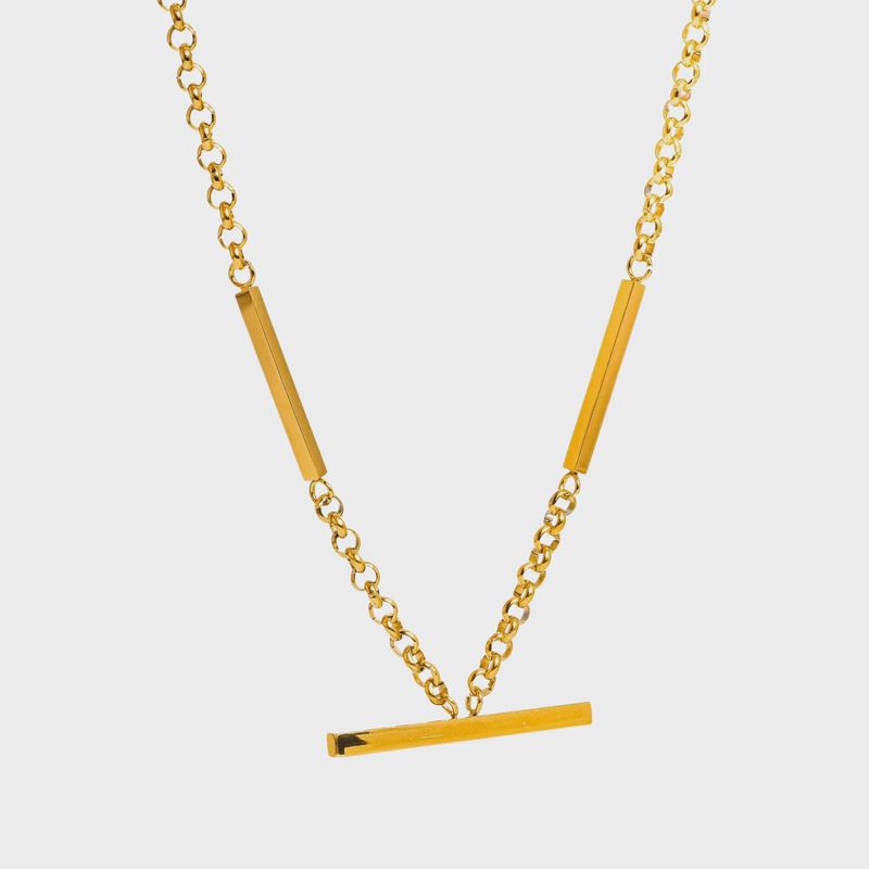 Eli 18K Gold Flat Chain Choker