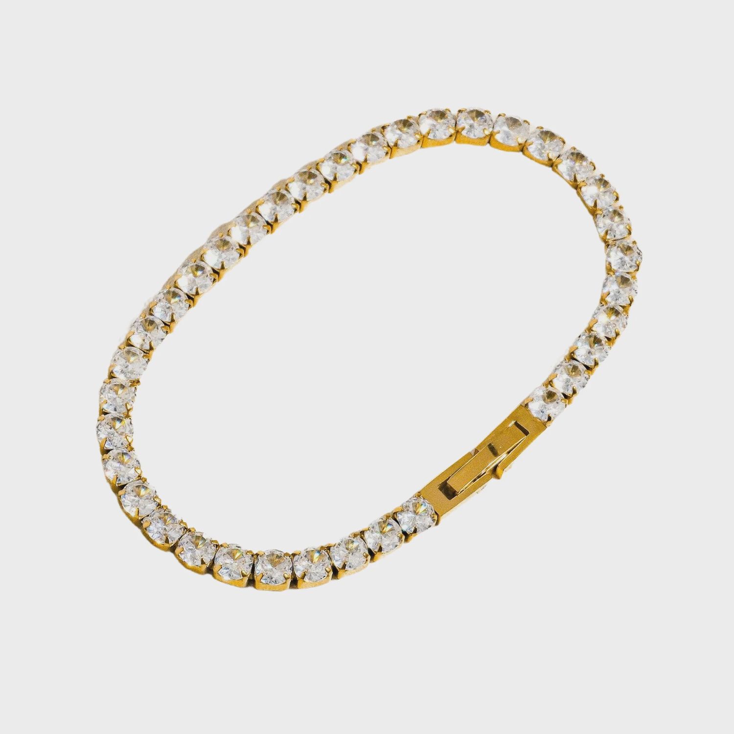 René Rhinestone Dressy Bracelet | Gold