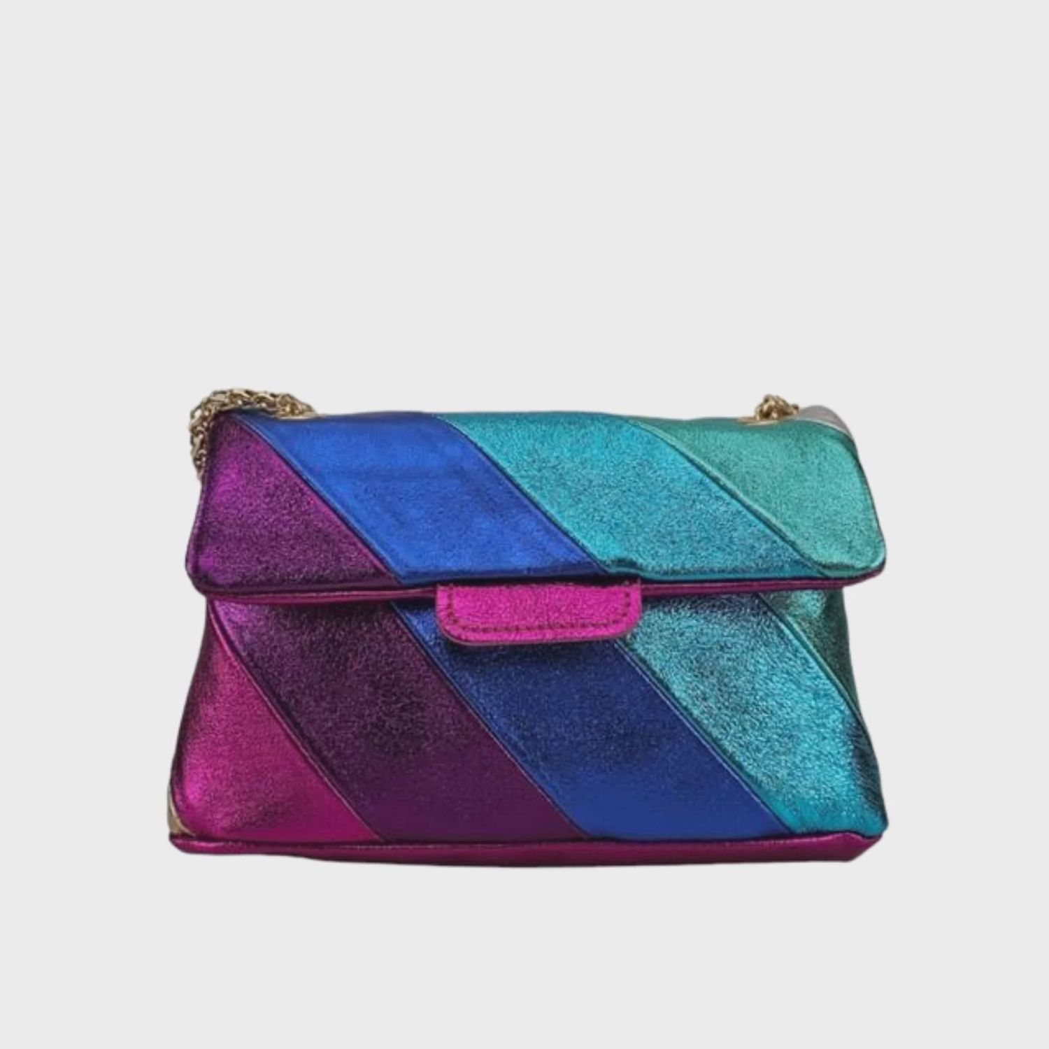 Brindisi Suede Leather Shoulder Bag