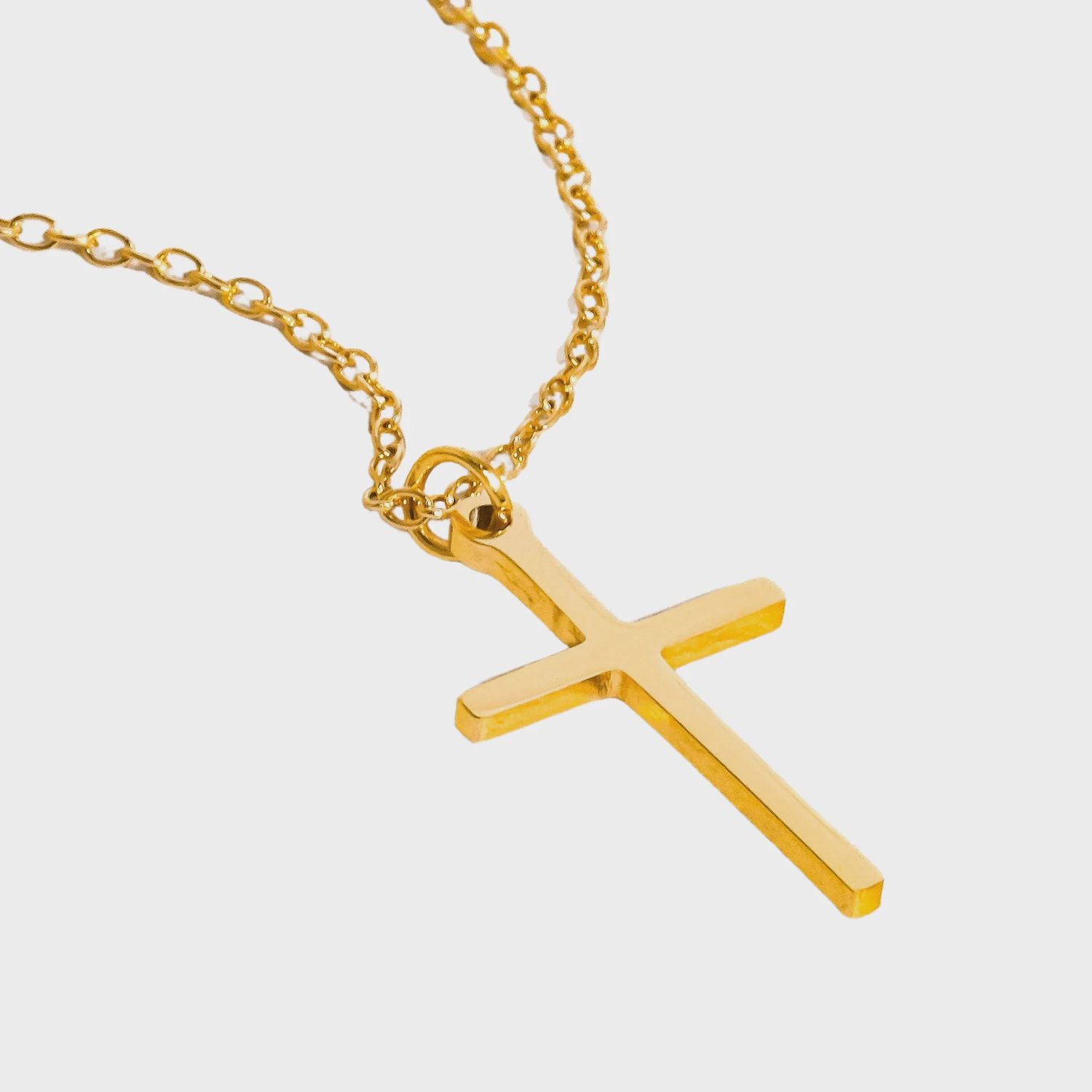 Tirza 18K Gold Small Cross Necklace