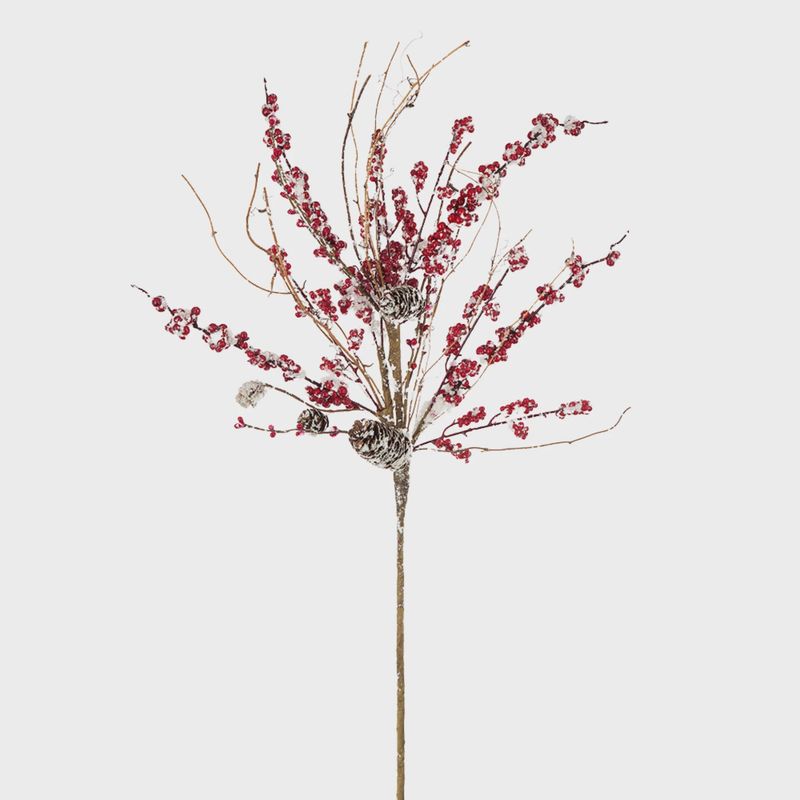 Berry, Pinecone &amp; Twig Spray
