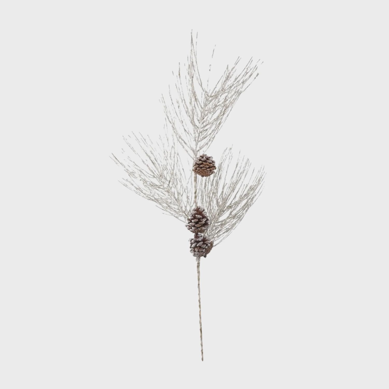 Pinecone Birch Spray | 30&quot;