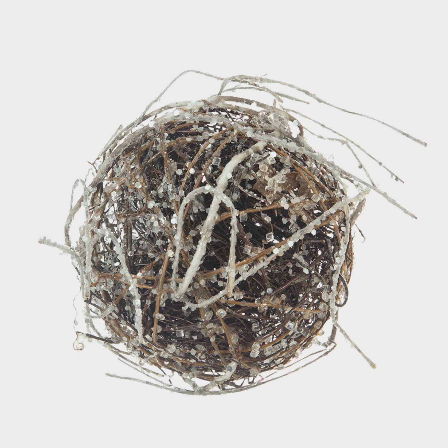Iced Twig Ball | 5&quot;