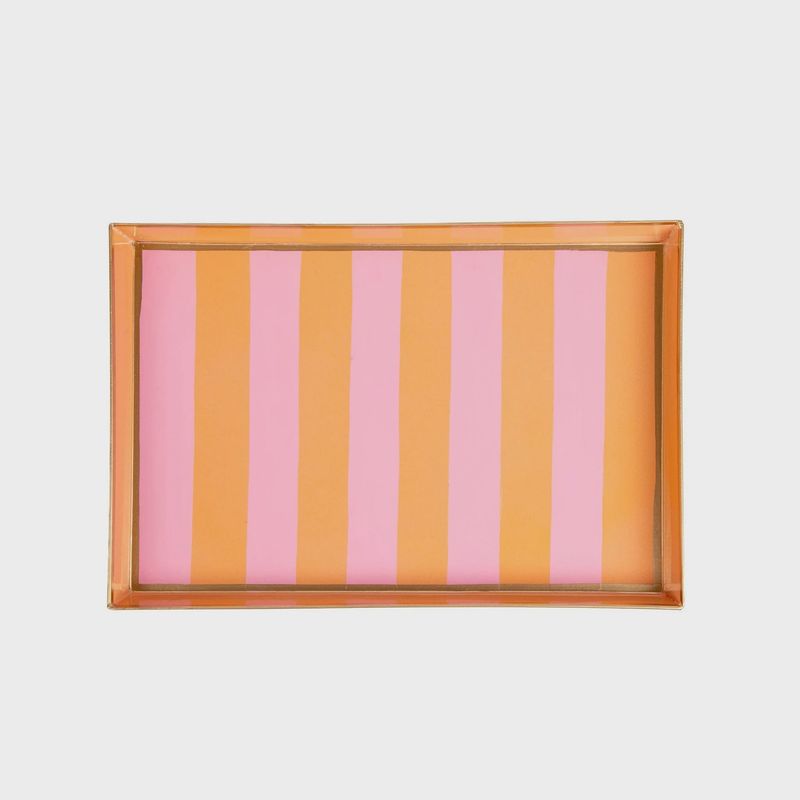 Brushed Stripe Hand Painted Oliver Tray