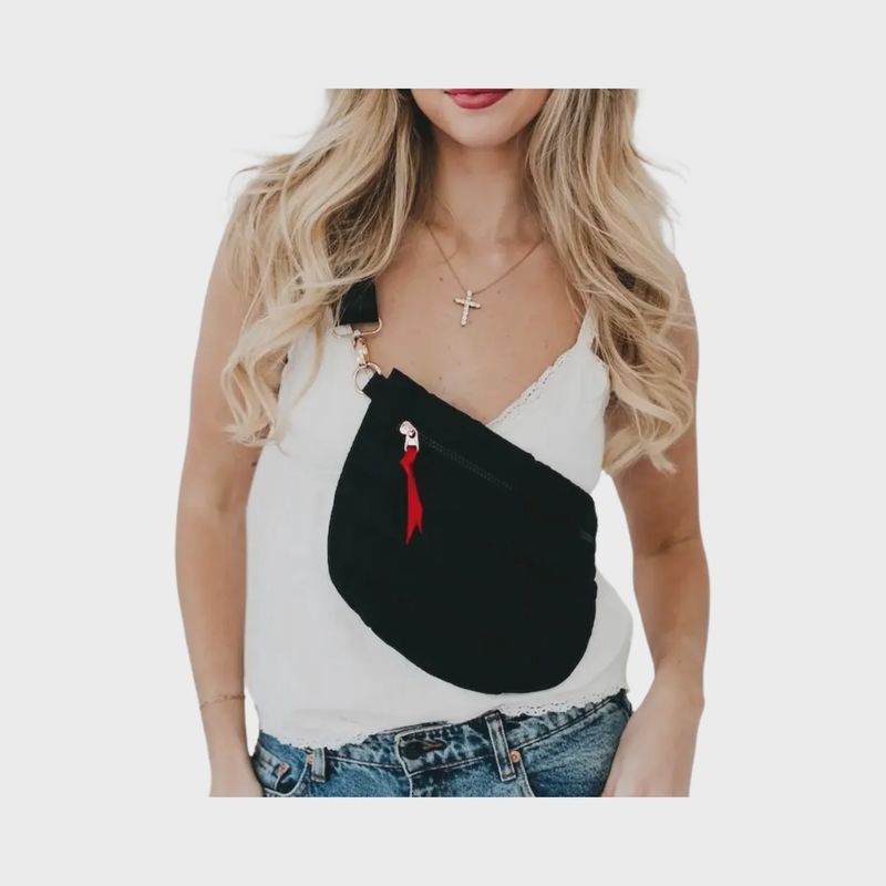 Jolie Puffer Belt Bag | Black