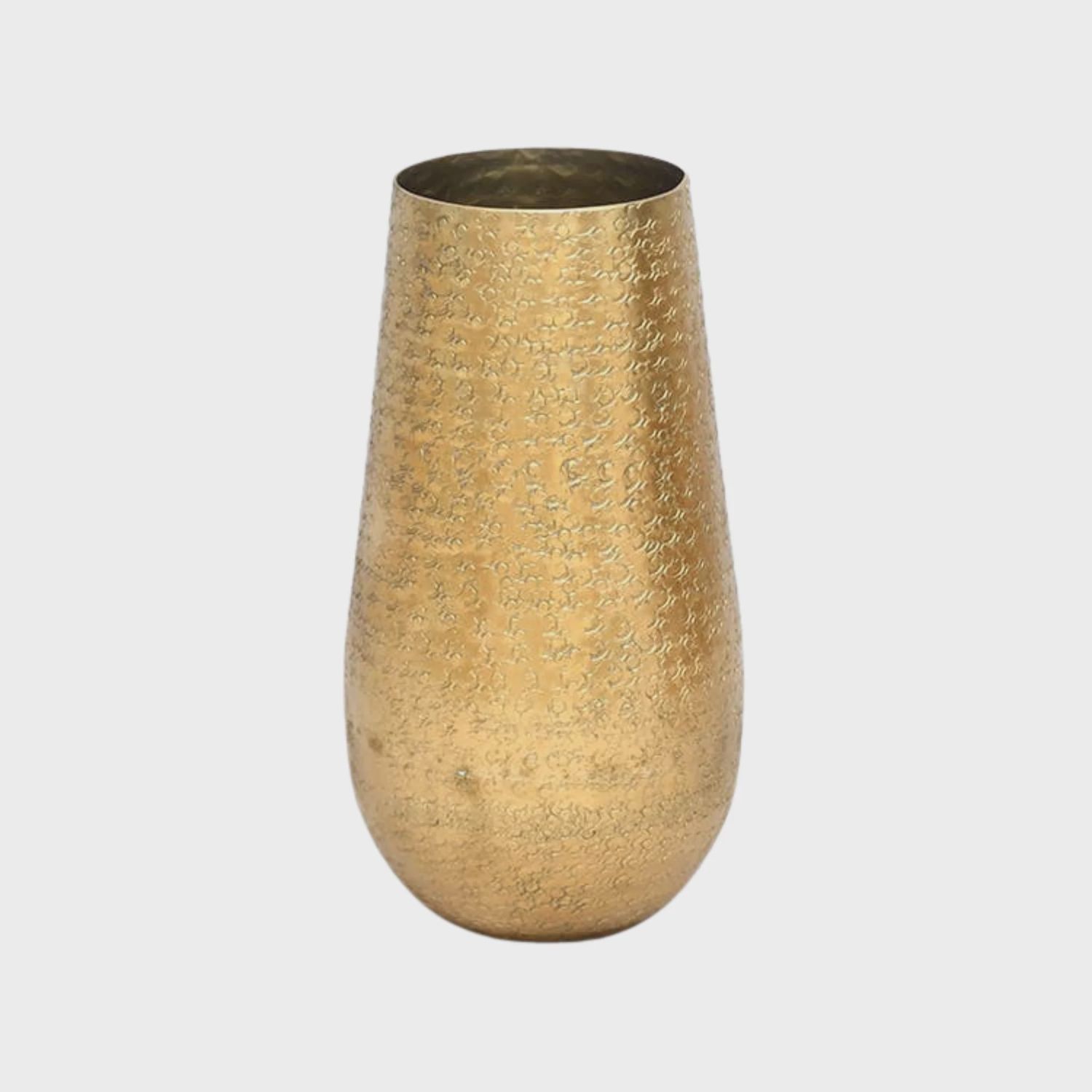 Alum Gold Hammered Vase - Large