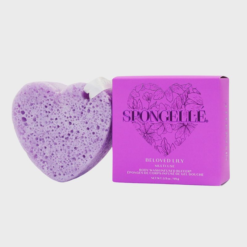 Heart Shaped Body Wash Infused Buffer | Beloved Lily