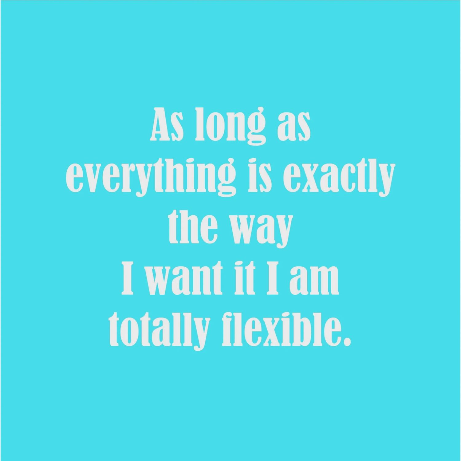 I Am Totally Flexible Cocktail Napkins