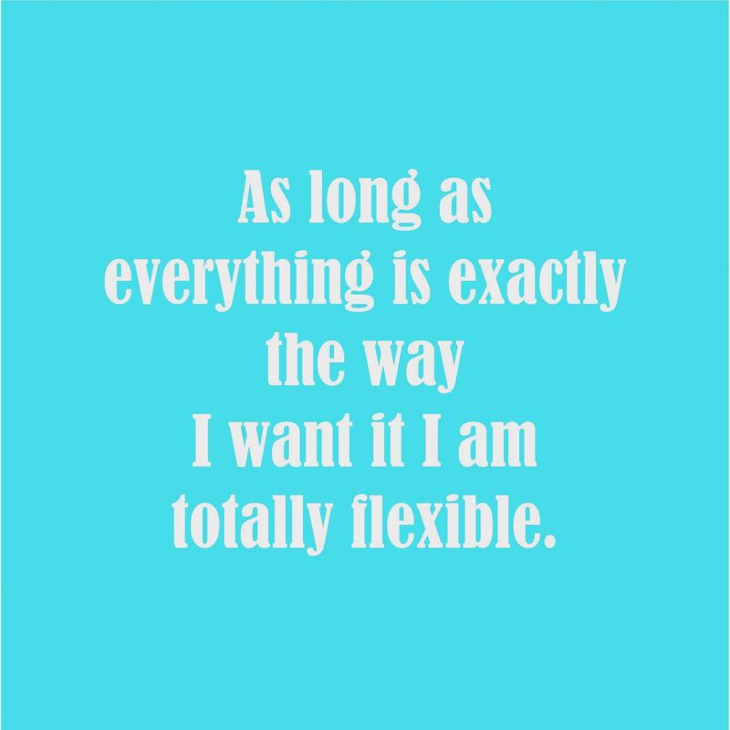 I Am Totally Flexible Cocktail Napkins