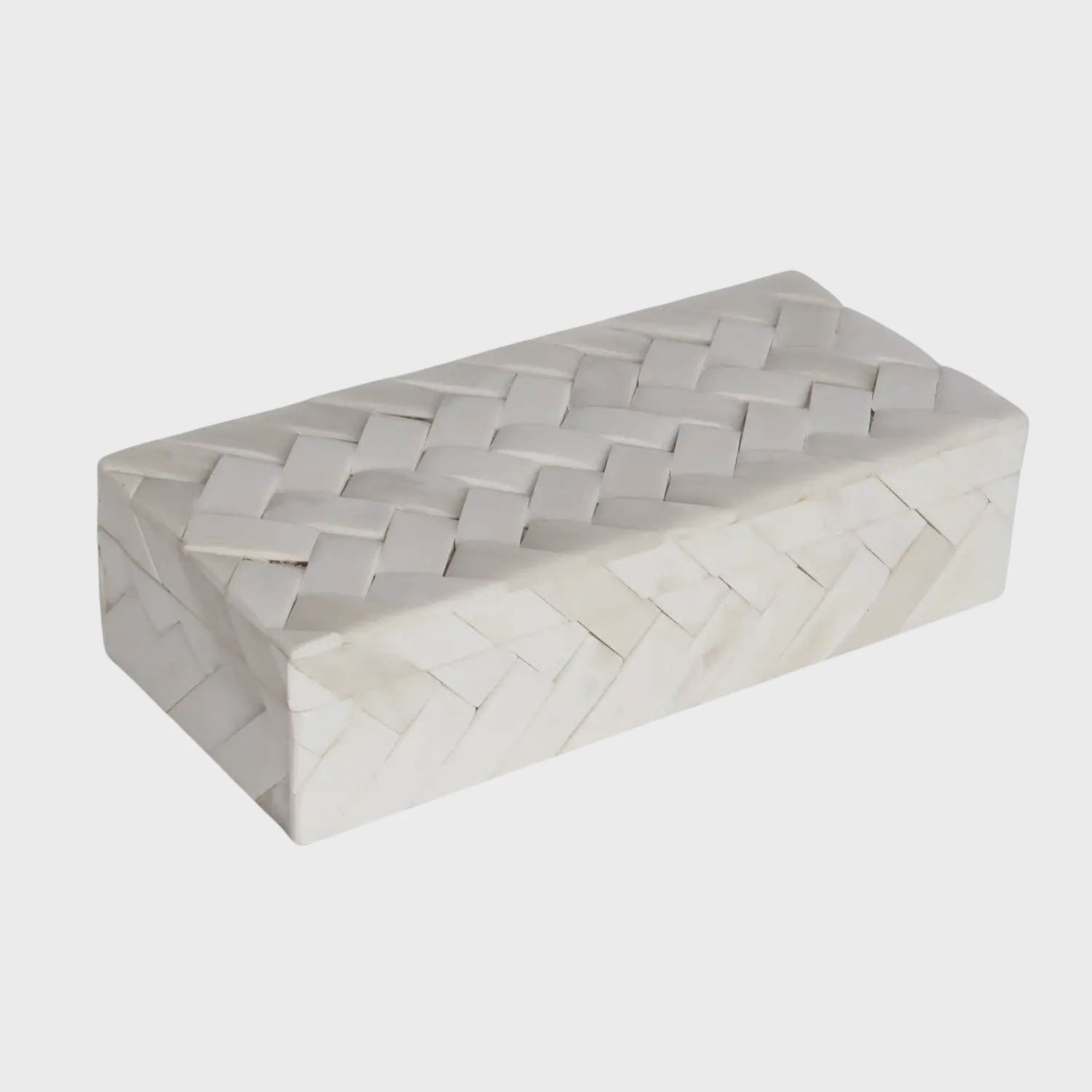 Decorative Box Ivory Braid | 2 Sizes