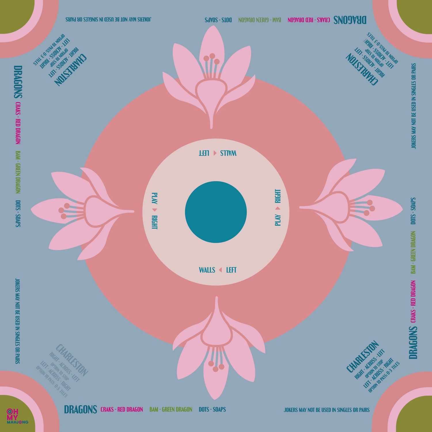 La Fete Mahjong Mat - No Bag