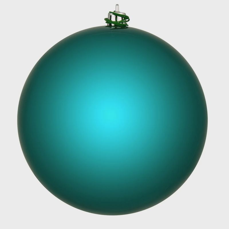 10&quot; Dark Teal Shiny Ornament