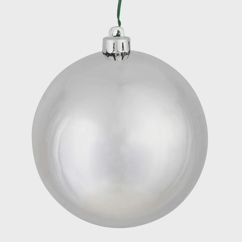 4.75&quot; Silver Shiny Ornament