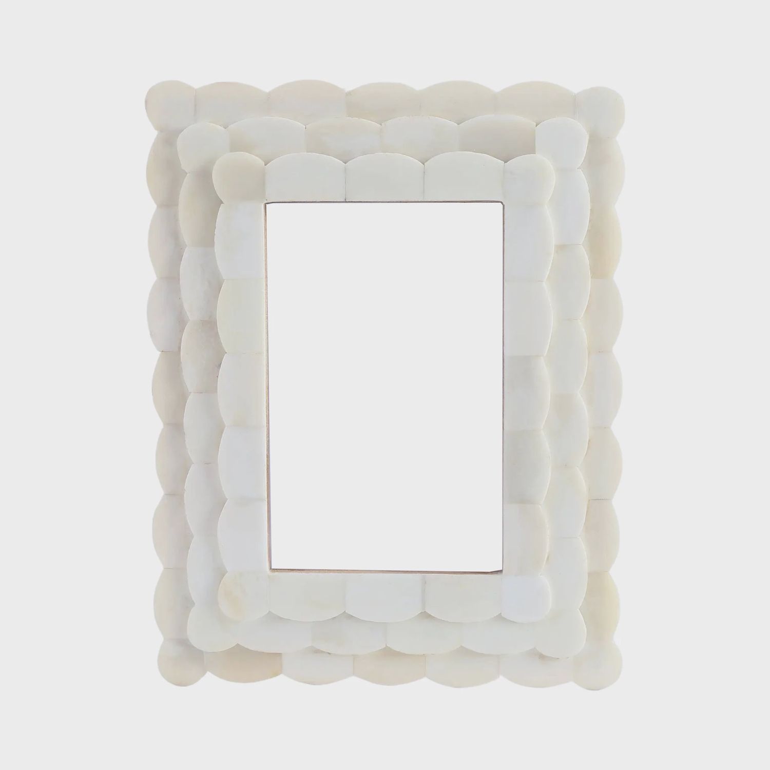 Scalloped Bone Picture Frame | 4 x 6