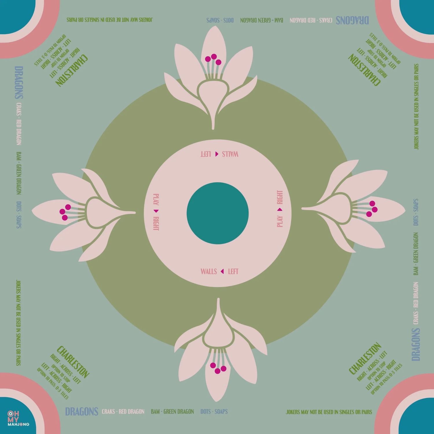 Mahjong Mat | Sage Lotus