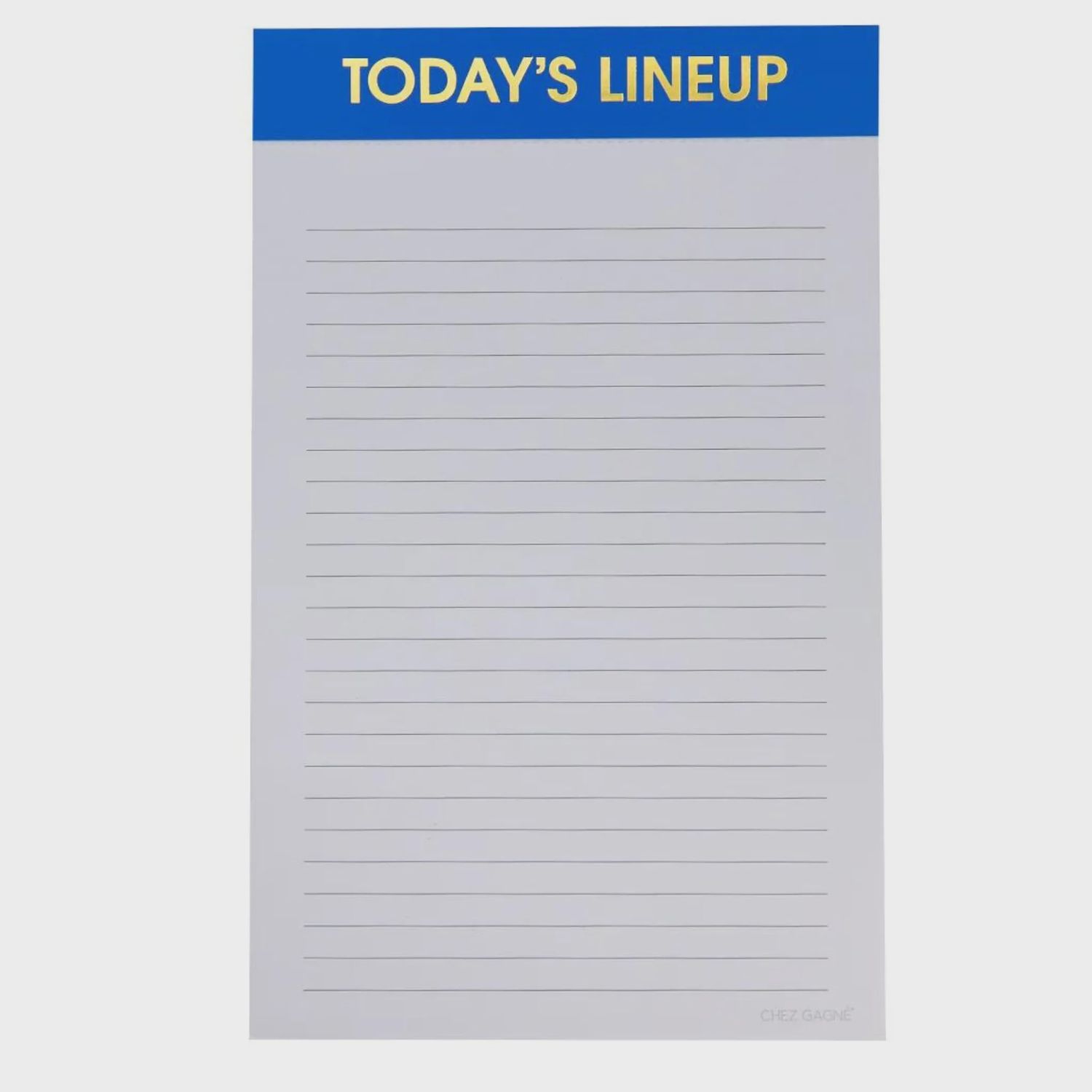 Today&#39;s Lineup Notepad