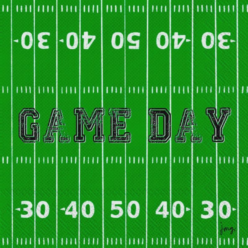 Game Day Field Football Paper Cocktail Napkins - Pack of 20