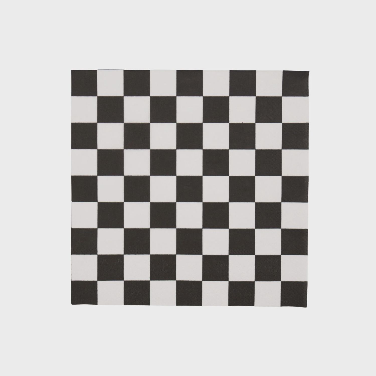 Black &amp; White Checker Napkins