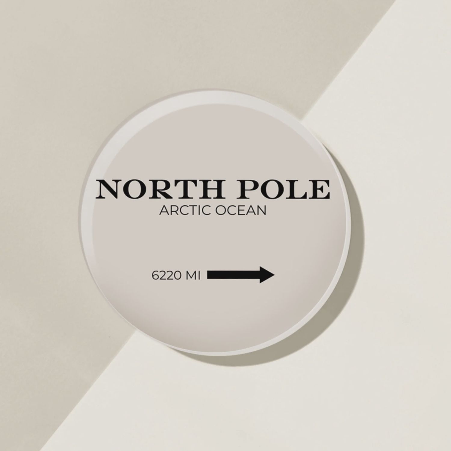North Pole Acrylic Coasters