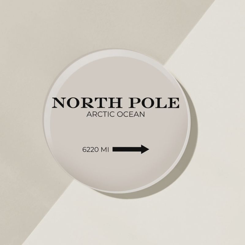 North Pole Acrylic Coasters